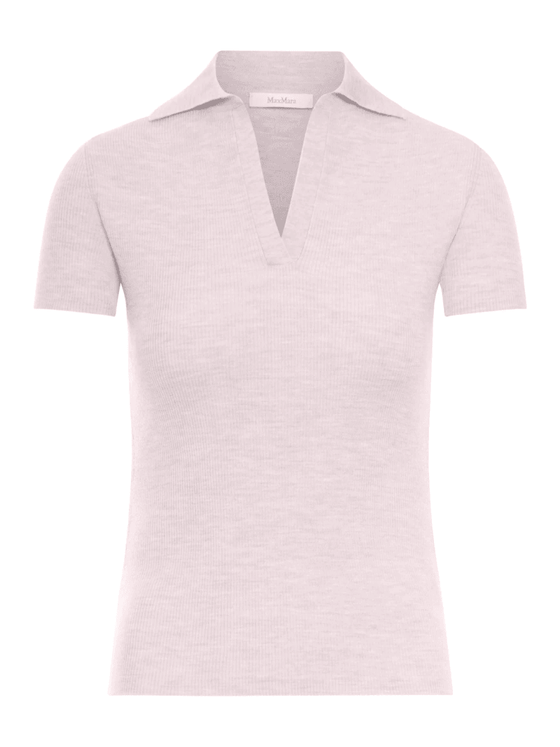 RIBBED WOOL POLO - Max Mara - Woman
