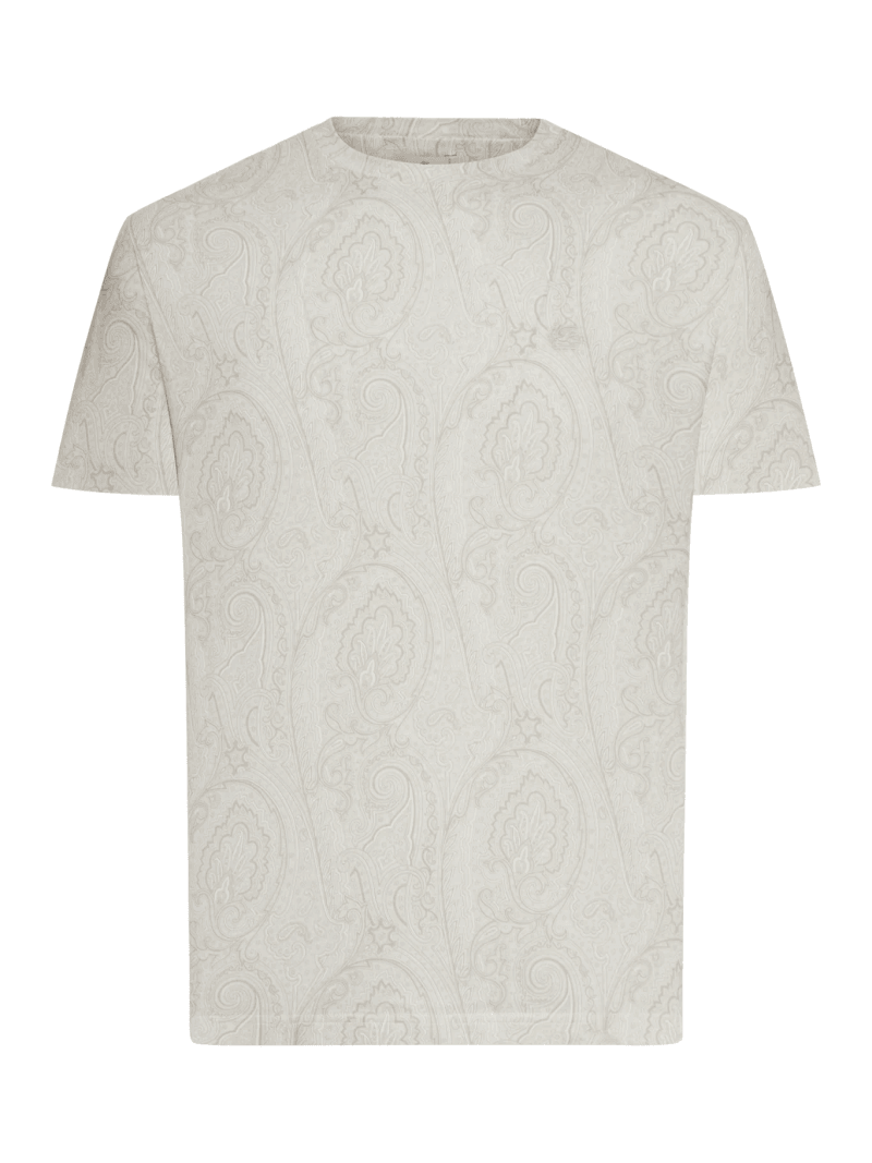 COTTON T-SHIRT WITH ARNICA PATTERN - Etro - Man