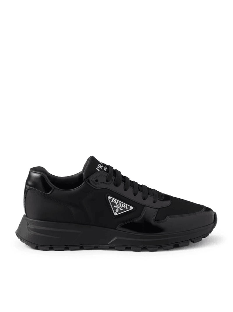 PRAX 01 SNEAKERS IN RE-NYLON AND BRUSHED LEATHER - Prada - Man