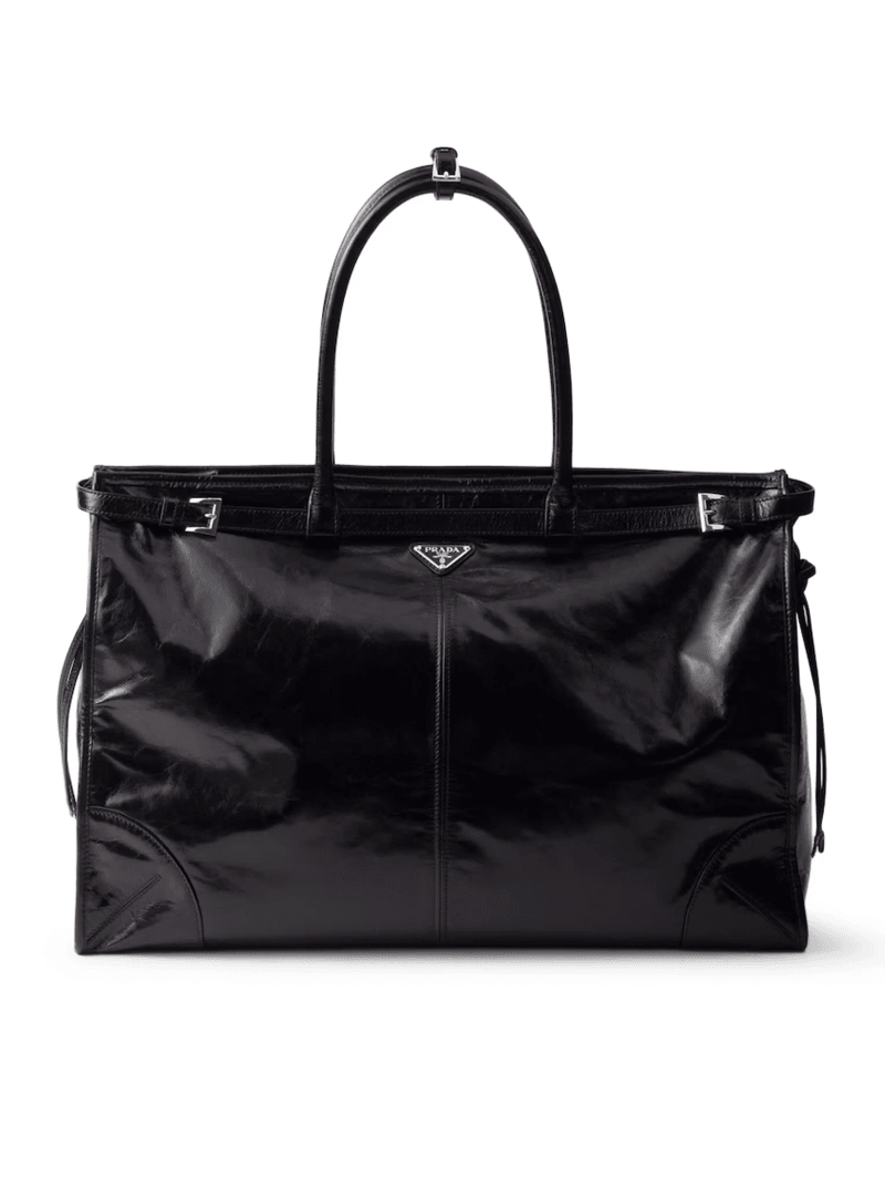 PRADA BONNIE LEATHER SHOPPING BAG - Prada - Man