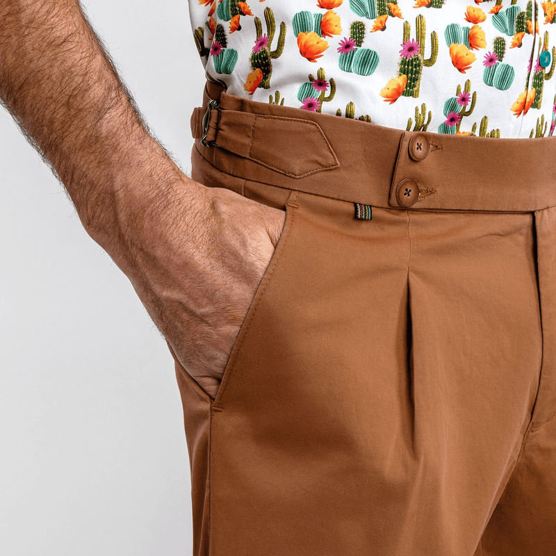 CLAUDIO LUGLI FITTED CHINO SHORTS