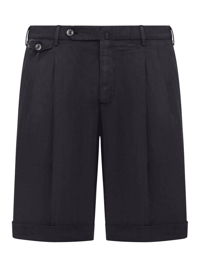 LINEN BLEND BERMUDA SHORTS - Pt Torino - Man