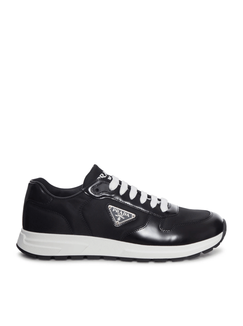 PRAX 01 SNEAKERS IN RE-NYLON AND BRUSHED LEATHER - Prada - Man