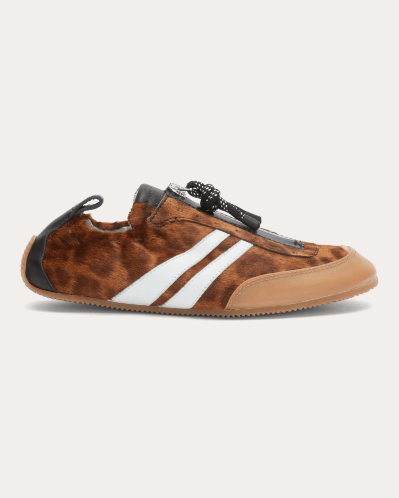 3.1 Phillip Lim Women's On The Go Leopard Calf Hair Sneaker in Neutral Leather/Rubber