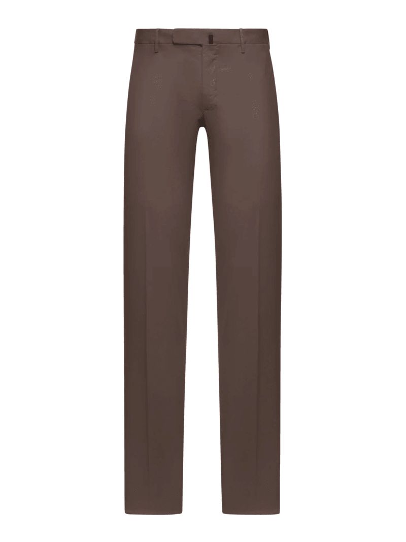 SLIM FIT TAILORED COTTON TROUSERS - Incotex - Man
