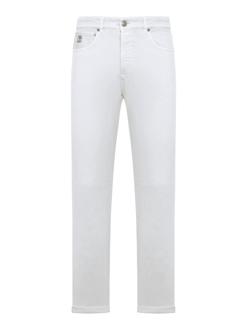 STRETCH COTTON JEANS - Brunello Cucinelli - Man