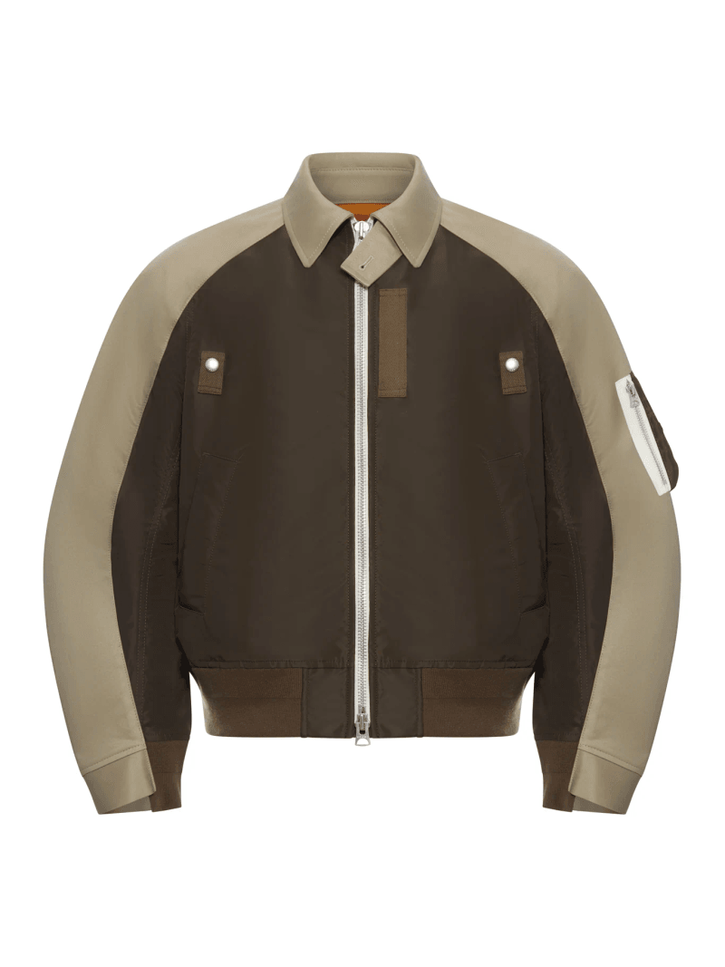COTTON CHINO X NYLON TWILL BLOUSON - Sacai - Man