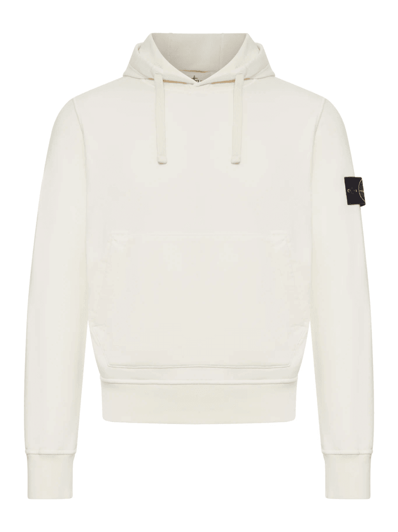 REGULAR FIT HOODIE WITH KANGAROO POCKET - Stone Island - Man