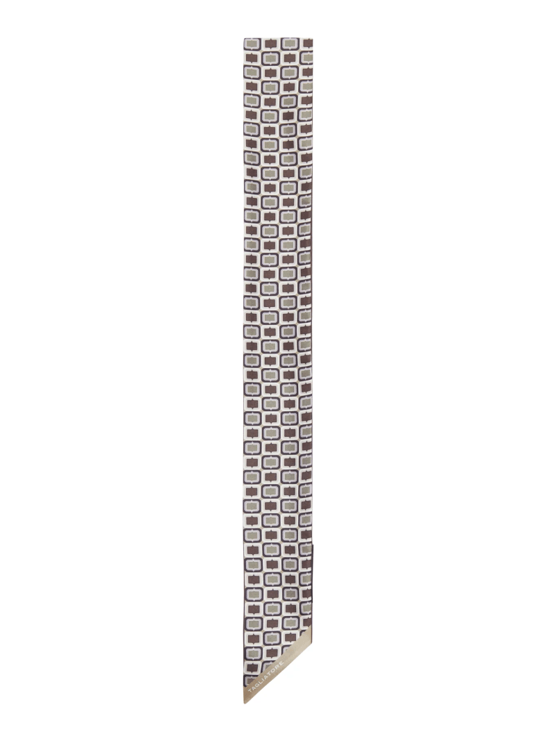 SCARF WITH GEOMETRIC PRINT - Tagliatore - Man