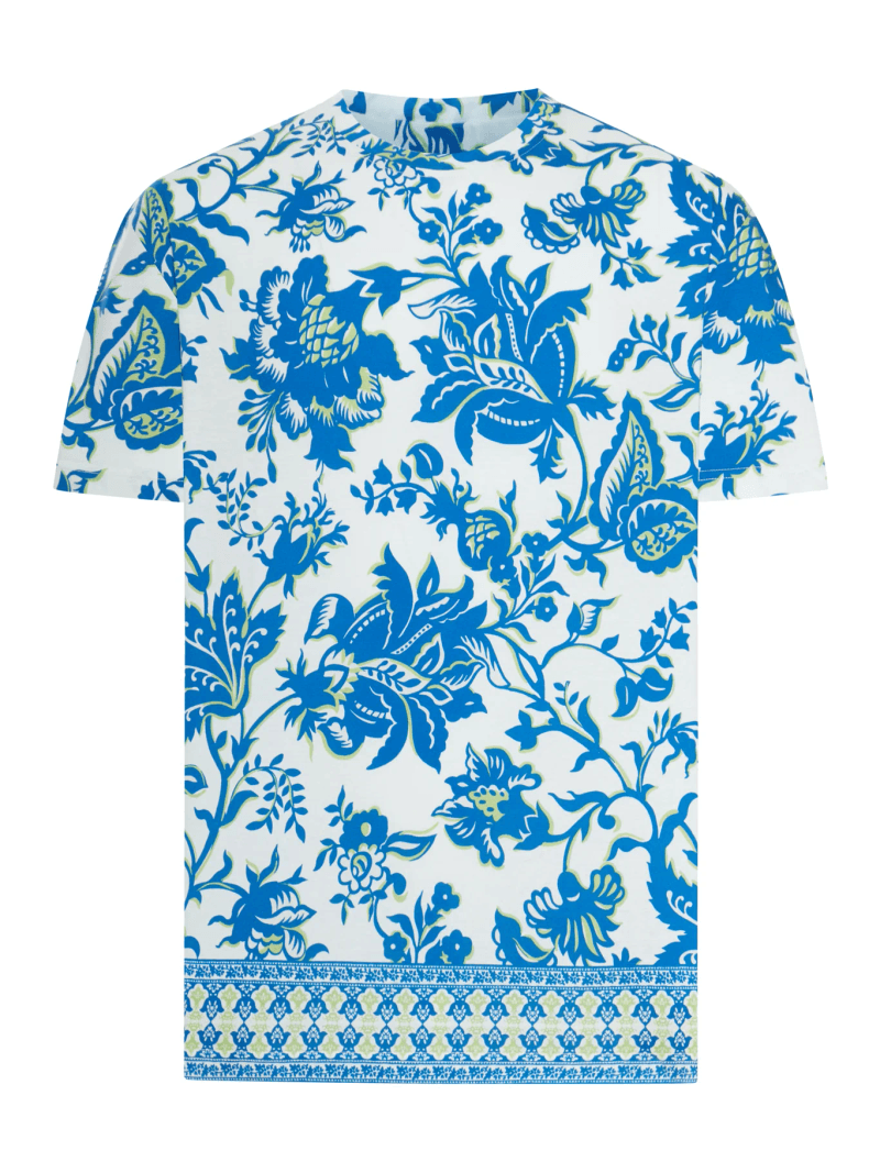 SOHO COTTON T-SHIRT WITH PLACED PRINT - Etro - Man