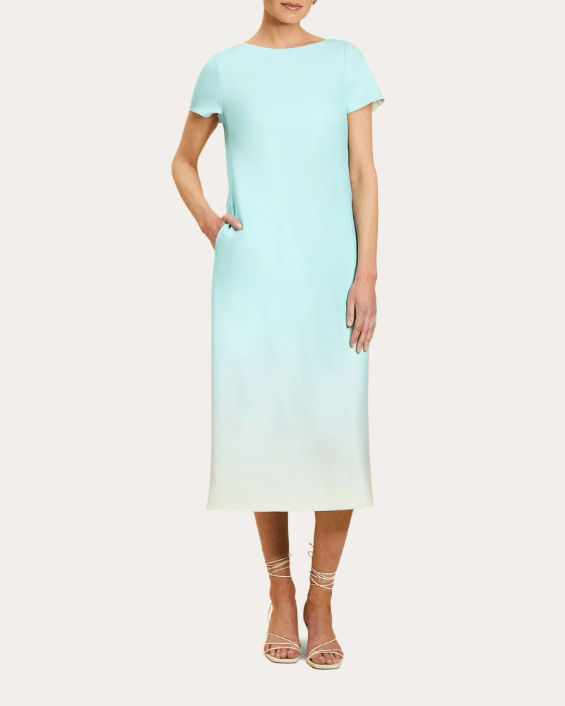 Mestiza Women's Adria Reversible Crepe Column Midi Dress Polyester/Spandex