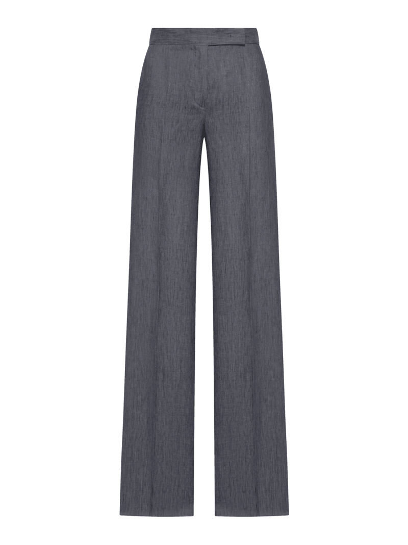 CHEVRON LINEN BATAVIA TROUSERS - Max Mara - Woman