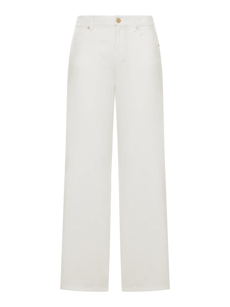 5-POCKET COTTON AND LINEN TROUSERS - Smaxmara - Woman