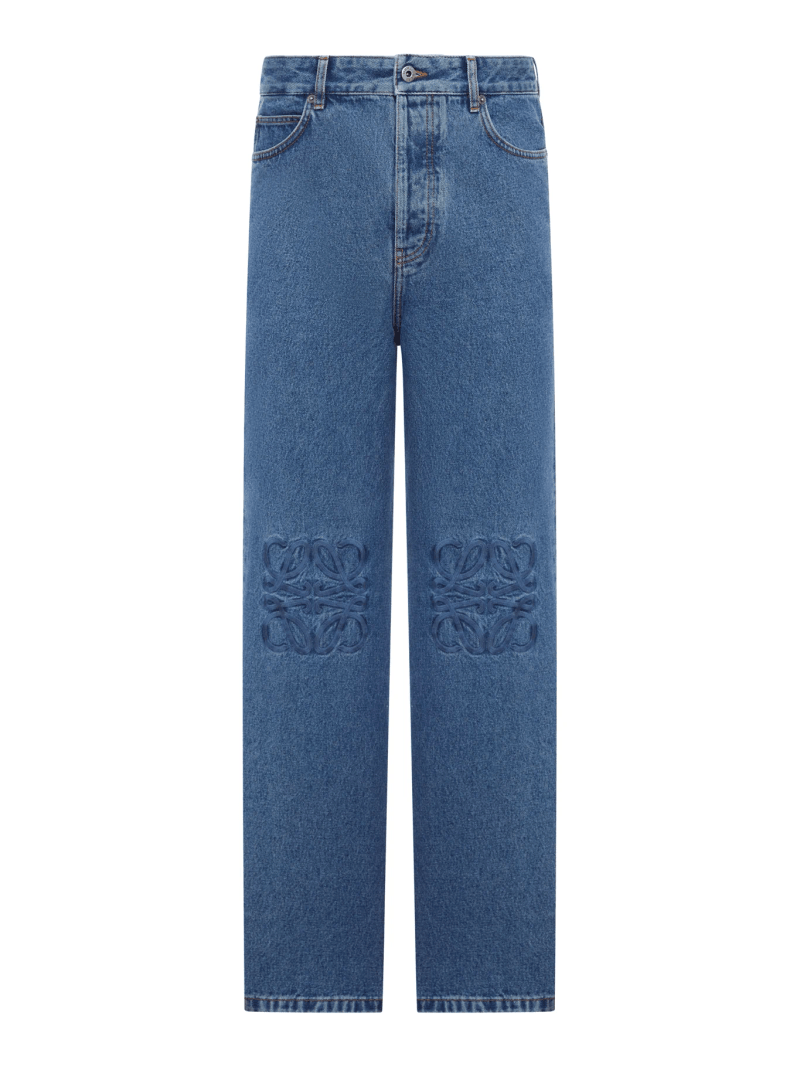 BAGGY ANAGRAM DENIM JEANS - Loewe - Man