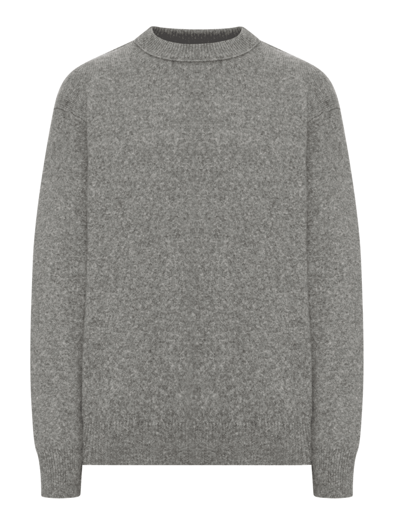 CREW NECK SWEATER IN MELANGE EFFECT WOOL - Roberto Collina - Man