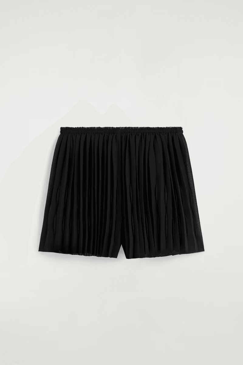 Pleated Georgette Shorts