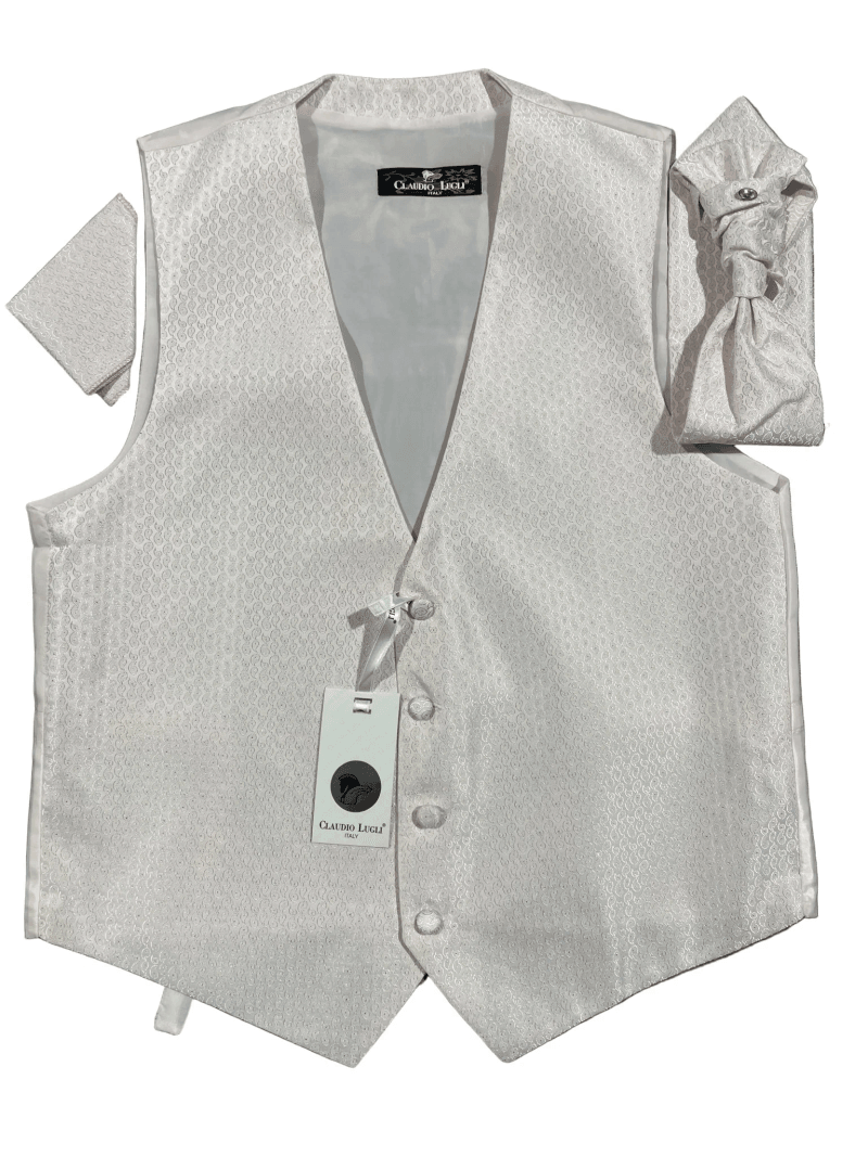 PAISLEY WAISTCOAT, CRAVAT AND HANDKERCHIEF SET