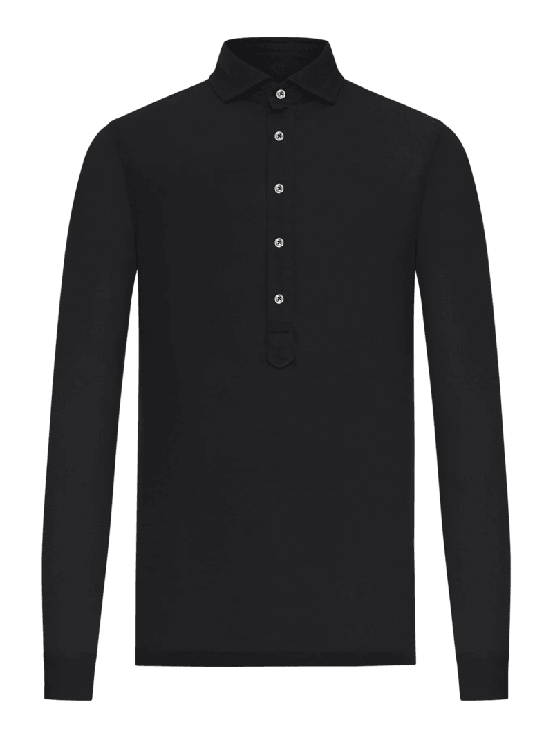 LONG-SLEEVED POLO SHIRT IN LIGHTWEIGHT COTTON - Nome G - Man