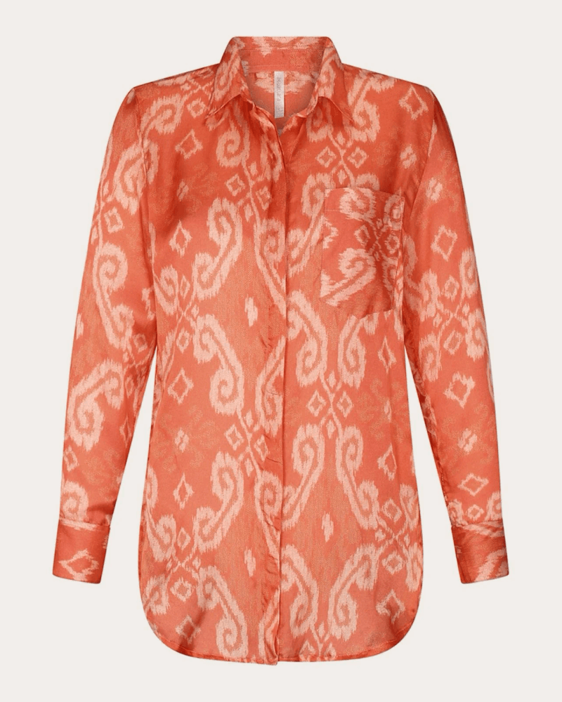 Aguaclara Women's Palais des Orangers Cotton Silk Button-Up Top Cotton/Silk