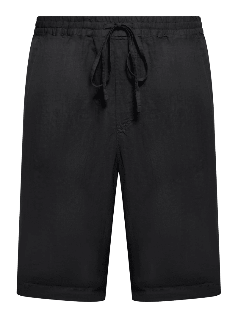 LINEN BERMUDA SHORTS WITH DRAWSTRING WAIST - 120% Lino - Man