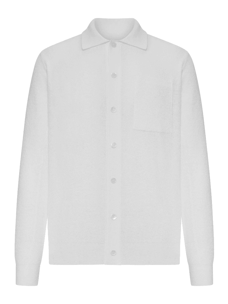 MILITARY STITCH COTTON AND LINEN BLEND SHIRT - Roberto Collina - Man