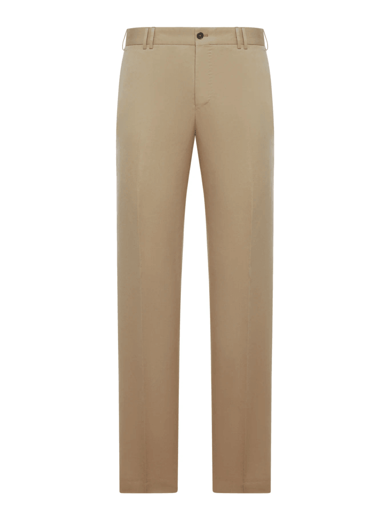 TAILORED TROUSERS IN LINEN AND COTTON BLEND - Pt Torino - Man
