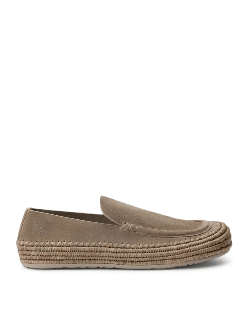 RIO SUEDE AND RAFFIA LOAFERS - Loewe X Paula`s Ibiza - Man