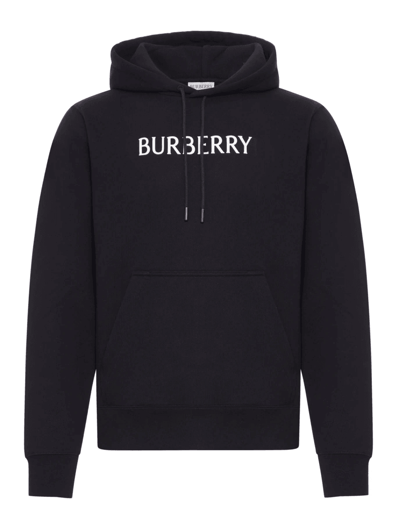 COTTON HOODIE WITH LOGO - Burberry - Man