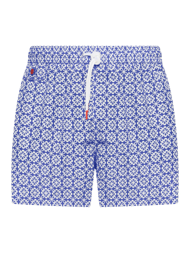 SWIMSUIT IN TECHNICAL FABRIC WITH ALL-OVER FLORAL PATTERN - Kiton - Man