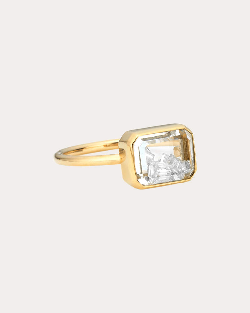 Moritz Glik Women's Diamond & 18k Gold Esmeralda Shaker Ring in Yellow Gold