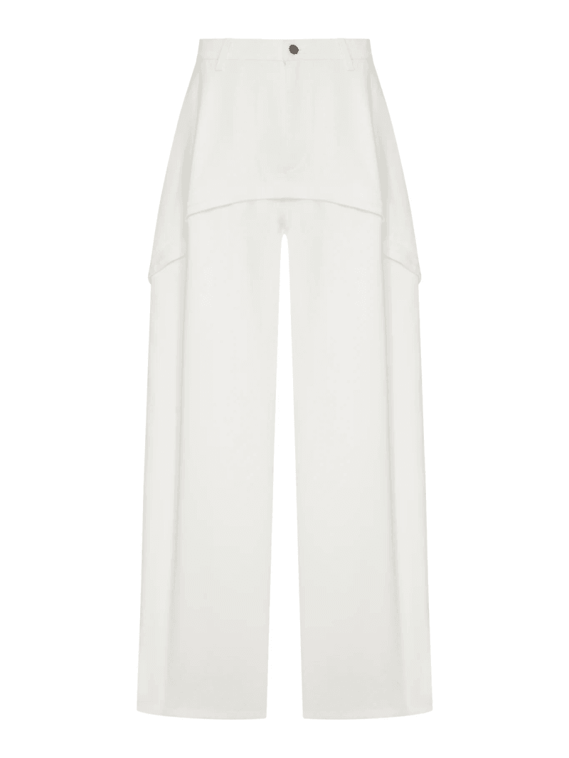DENIM TROUSERS WITH ASYMMETRIC PANEL CONSTRUCTION - Loewe X Paula`s Ibiza - Woman