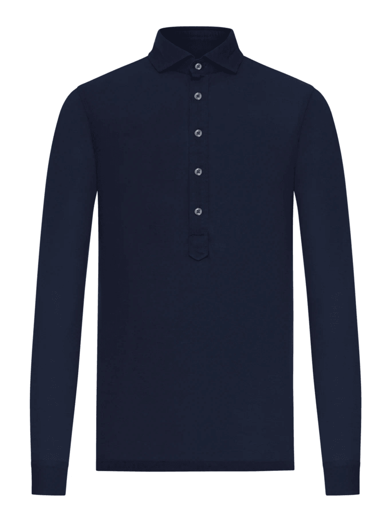 LONG-SLEEVED POLO SHIRT IN LIGHTWEIGHT COTTON - Nome G - Man