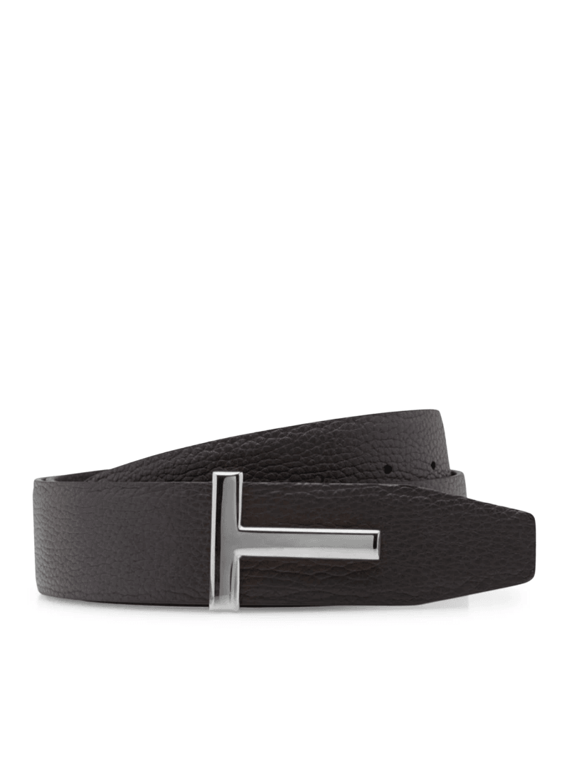 HAMMERED LEATHER BELT - Tom Ford - Man