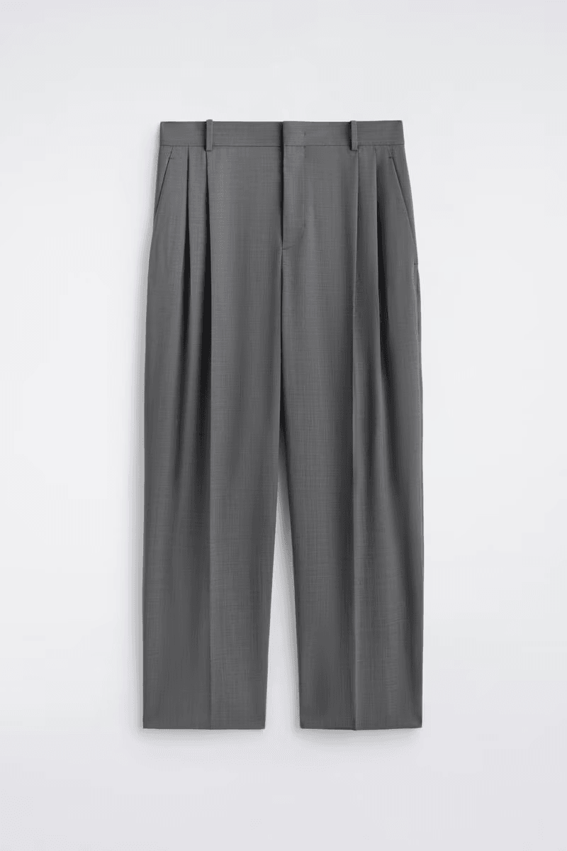 Fluid Wool Relaxed-Fit Wide-Leg Pants
