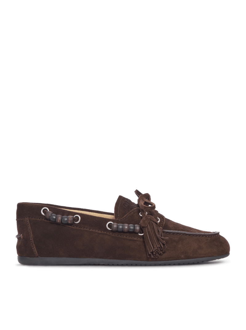 SUEDE LOAFERS - Miu Miu - Woman