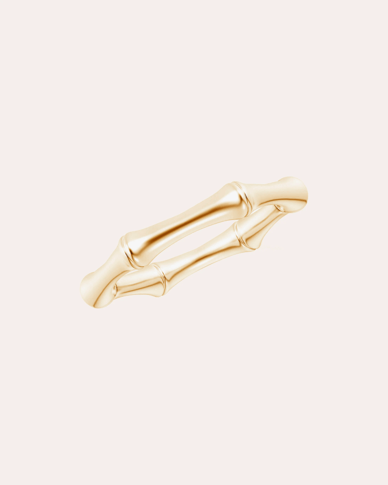 Natori Women's 14k Gold Indochine Bamboo Ring in Yellow Gold