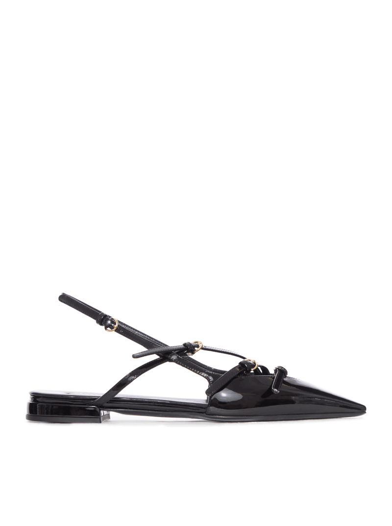 SLINGBACK BALLERINAS WITH BUCKLES - Miu Miu - Woman