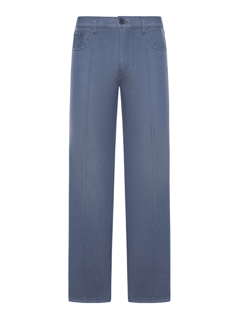 FIVE POCKET JEANS IN WASHED DENIM - Prada - Man