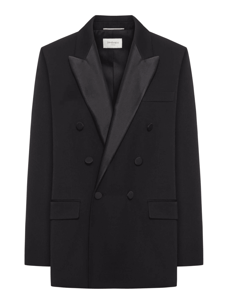 GRAIN DE POUDRE SMOKING JACKET - Saint Laurent - Woman