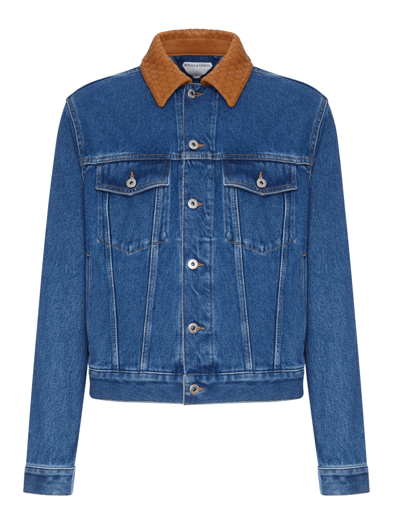 MEDIUM INDIGO WASH DENIM JACKET - Bottega Veneta - Man