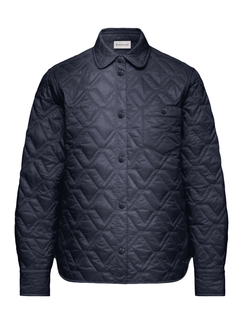 DIAMOND QUILTED PADDED SHIRT JACKET - Moncler - Woman