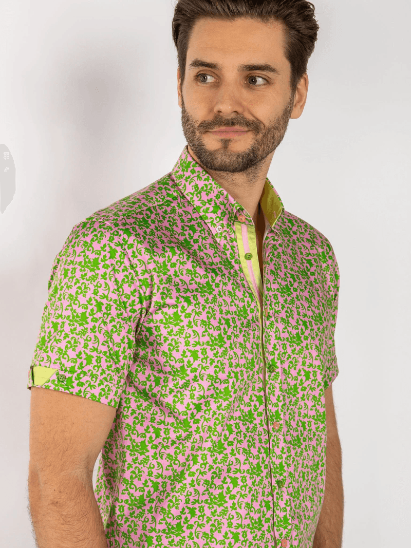 SILHOUETTE ORNAMENTS SHORT SLEEVE SHIRT