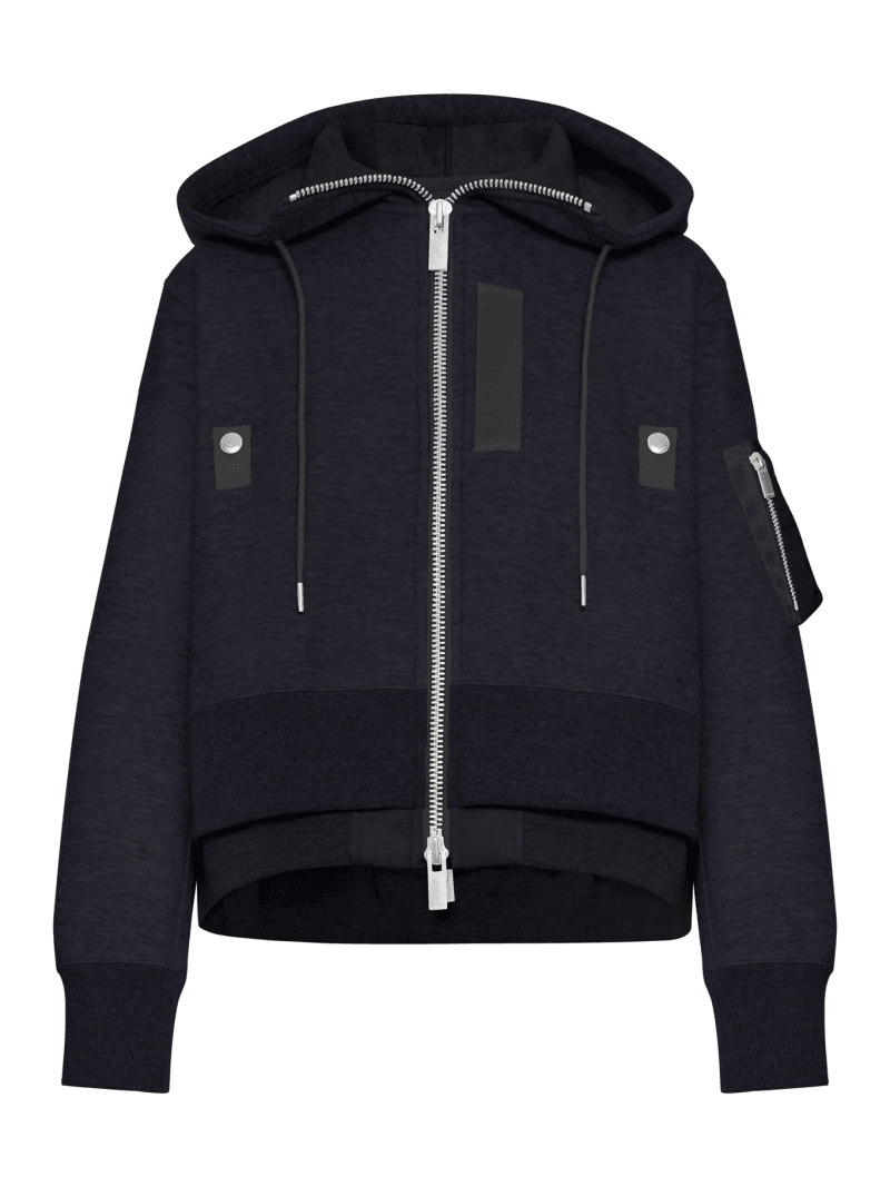 COTTON BLEND PADDED HOODIE - Sacai - Woman