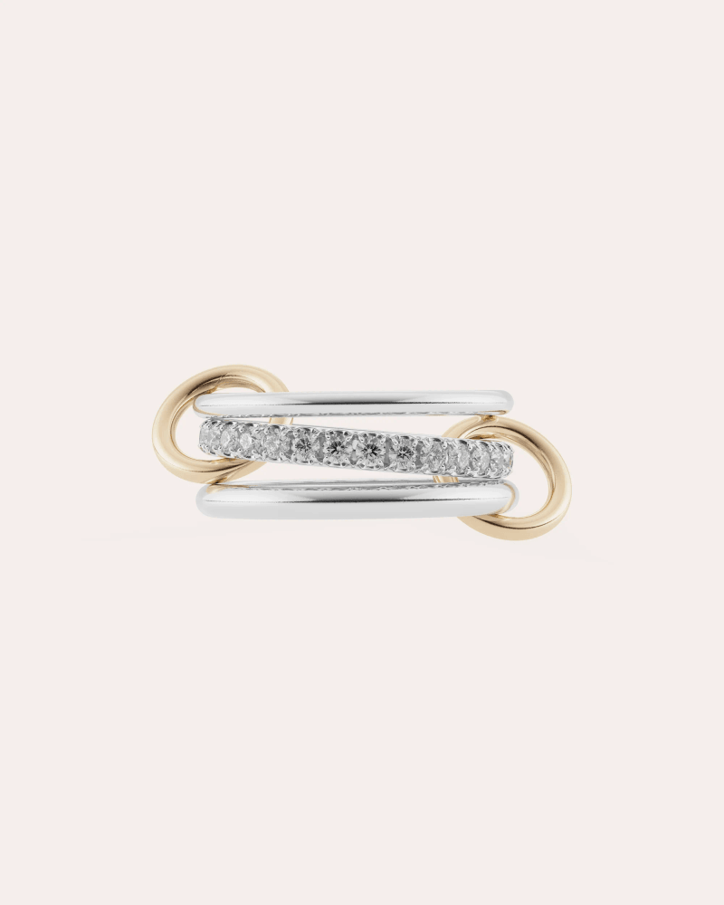 Spinelli Kilcollin Women's Diamond & 18k Gold Two-Tone Petunia Ring