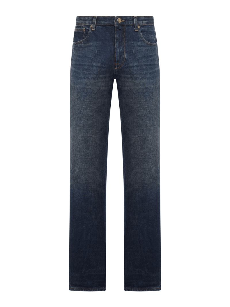 COTTON DENIM JEANS - Incotex - Man