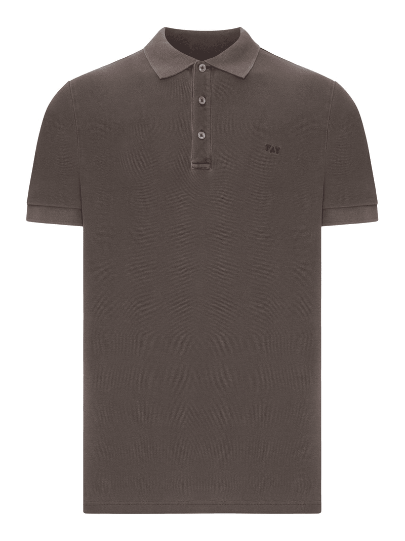 COTTON PIQUET POLO SHIRT - Fay Archive - Man