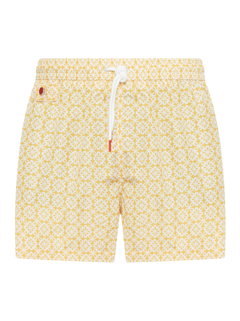 SWIMSUIT IN TECHNICAL FABRIC WITH ALL-OVER FLORAL PATTERN - Kiton - Man