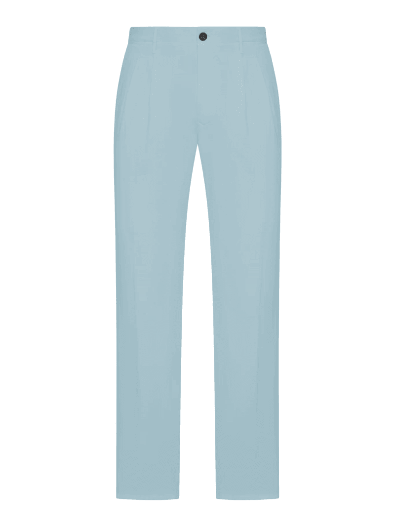 TAILORED TAILORED TROUSERS IN COTTON AND LINEN BLEND - Incotex - Man