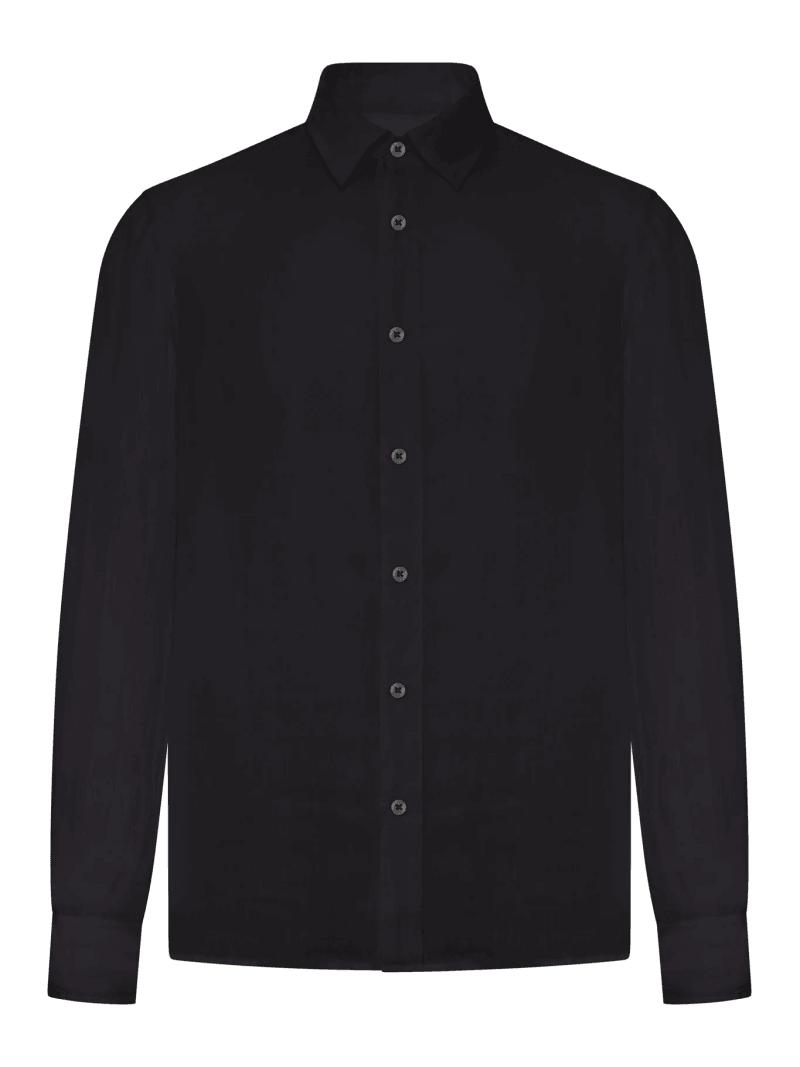 REGULAR FIT LINEN SHIRT - 120% Lino - Man