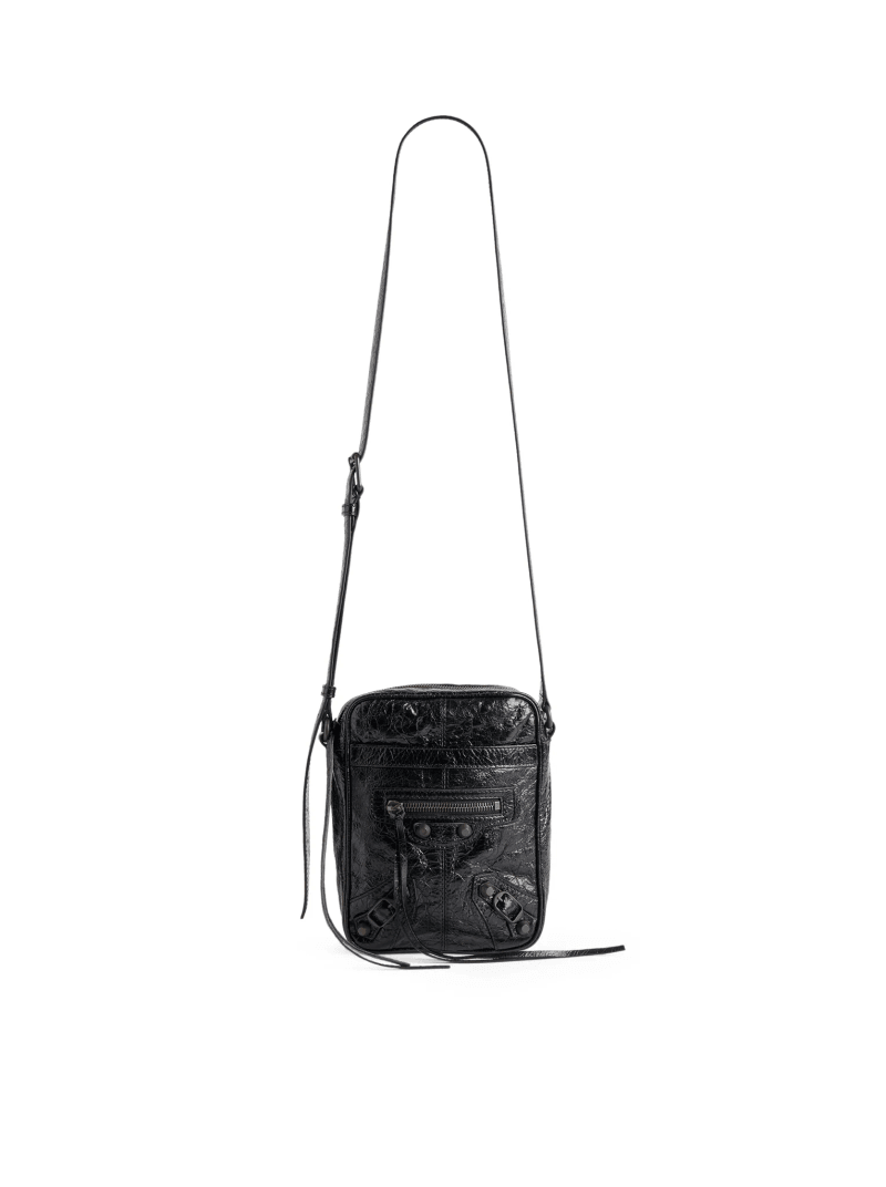 LE CITY MEN`S VERTICAL CROSSBODY BAG IN BLACK - Balenciaga - Man